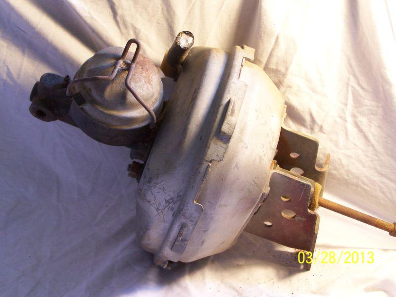 ~~   1950's  chevrolet  vintage  brake  master  cylinder  &  booster   ~~
