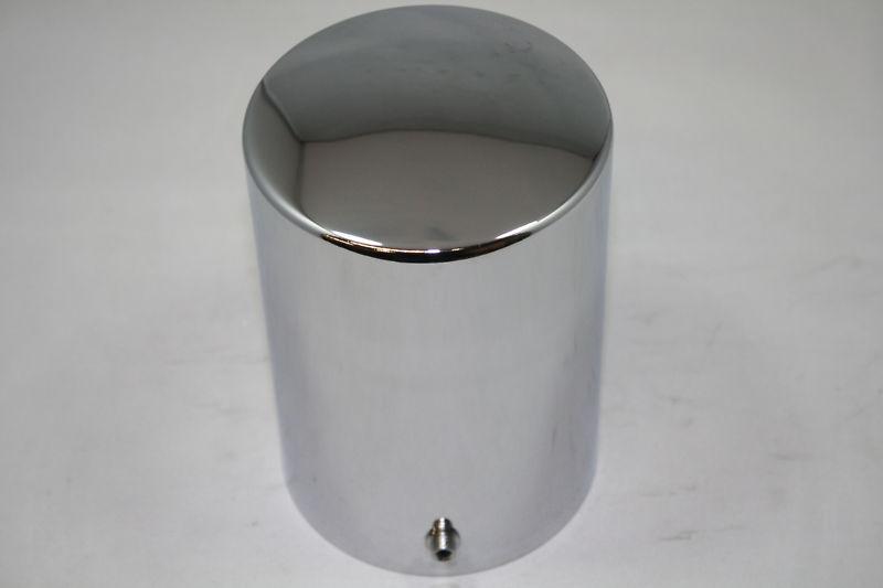 Chrome oil filter cover tall style 5-3/16" x 3 11/16" slip over engine dress-up
