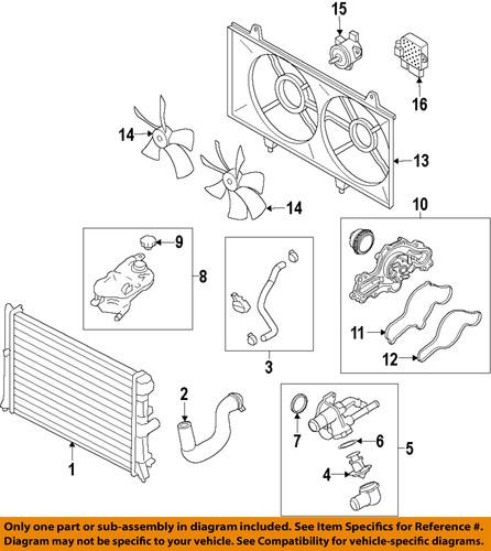 Mazda oem aj511515ya cooling fan-control module