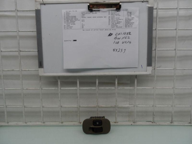 RIGHT FRONT DOOR WINDOW SWITCH OEM MITSUBISHI GALANT 1997, US $20.00, image 7