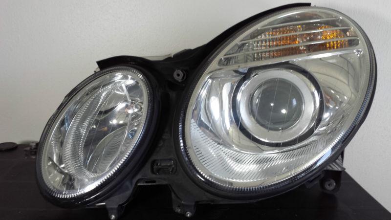 07-09 oem mercedes w211 e320 e350 e500 e550 halogen headlight + no damage   