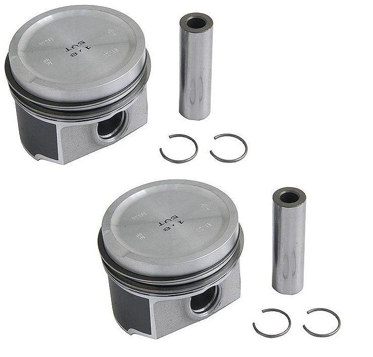 Audi a4 quattro vw beetle golf set of 2 engine piston w/rings mahle 06a107071j