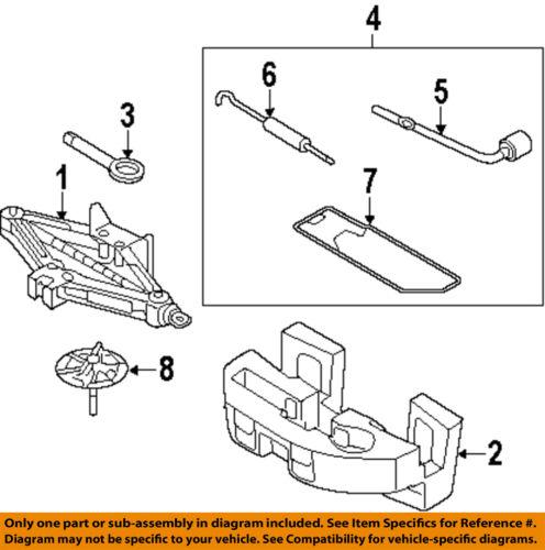 Hyundai oem 6285028510 jack-spare tire retnr