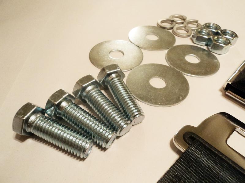 NEW VINTAGE DELUXE STYLE BLACK SEAT BELTS MUSCLECAR HOTROD RESTOMOD GASSER KIT, US $79.95, image 4