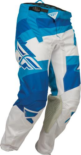 Fly racing kinetic blocks pants blue/white 28 short 367-53128s
