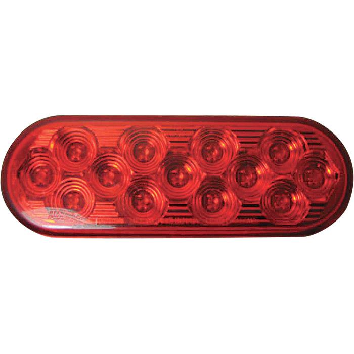 Trux accessories led truck light-6in oval red #tledobmr