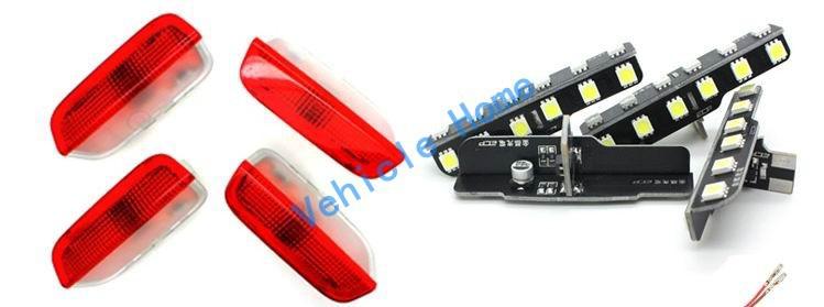 Red & Blue LED Super Bright Door Light 4pcs for VW Passat CC B7 NMS GTI Tiguan, US $59.99, image 6