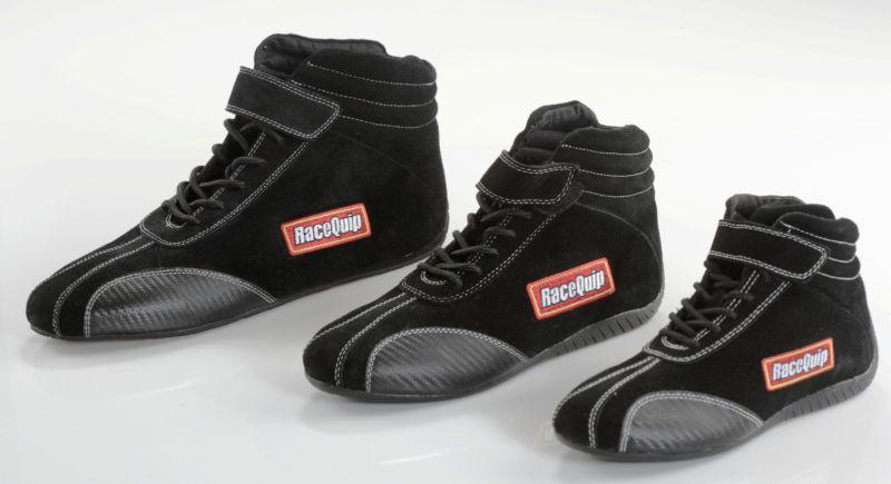 RaceQuip SFI 3.3/5 Black Suede Leather Euro Carbon Racing Shoes Size 3 #30500030, US $89.95, image 7