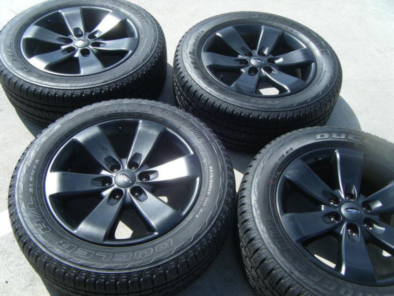 20" f150 wheels tires rims 20 fx4 black factory oem bridgestone 275 55 20