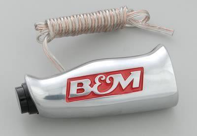 B&m universal t-handle shift knob thread on 1/2-20" brushed aluminum 80658