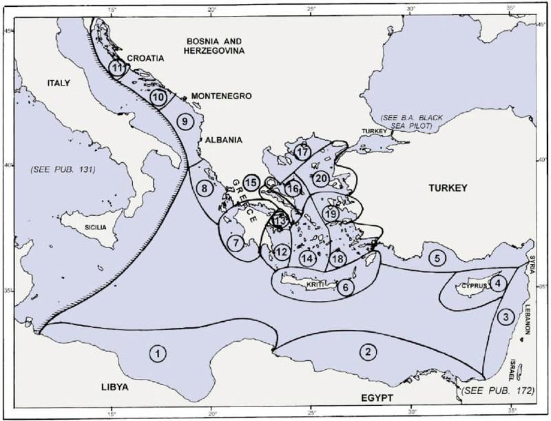 Boating guide for east mediterranean - pub. 132 on cd