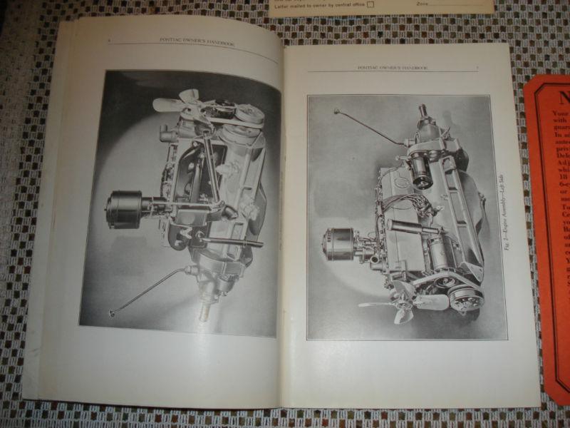 1935 PONTIAC OWNERS MANUAL SET GLOVE BOX BOOKS RARE ORIGINALS NICE OLD SET SIX, US $99.99, image 4