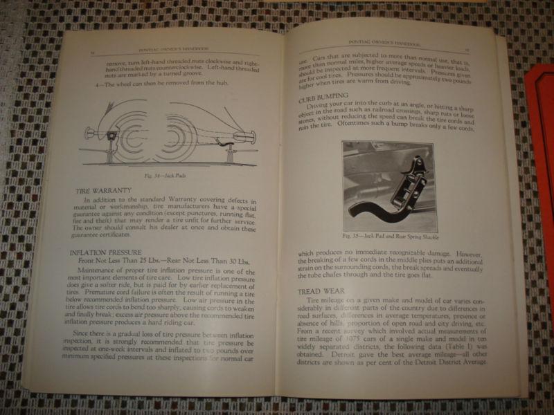 1935 PONTIAC OWNERS MANUAL SET GLOVE BOX BOOKS RARE ORIGINALS NICE OLD SET SIX, US $99.99, image 5