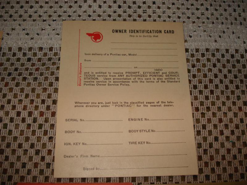 1935 PONTIAC OWNERS MANUAL SET GLOVE BOX BOOKS RARE ORIGINALS NICE OLD SET SIX, US $99.99, image 9