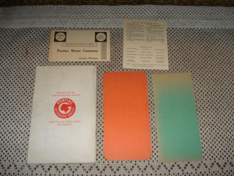 1935 PONTIAC OWNERS MANUAL SET GLOVE BOX BOOKS RARE ORIGINALS NICE OLD SET SIX, US $99.99, image 11