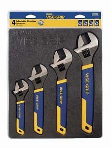Irwin industrial tool co 2078706 4 piece adjustable wrench set