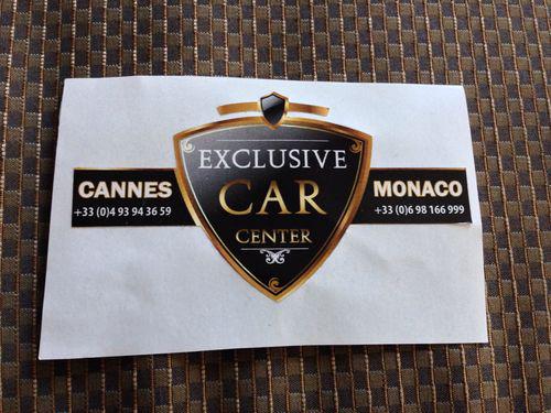 Exclusive car center sticker monaco cannes
