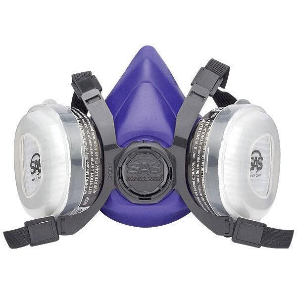 Sas safety bandit large dual cartridge respirator mask