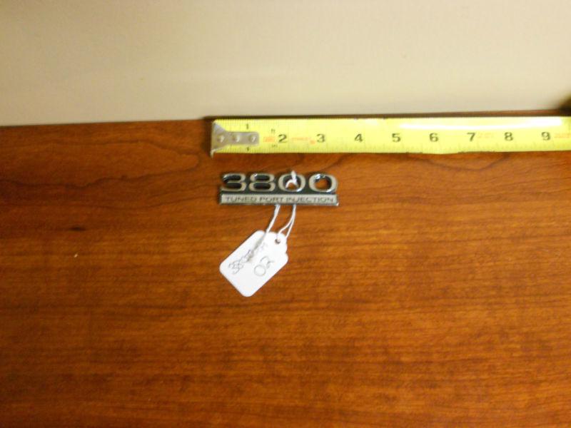 3800 tuned port injection, tpi gm, general motors, badge, art - restore, vintage