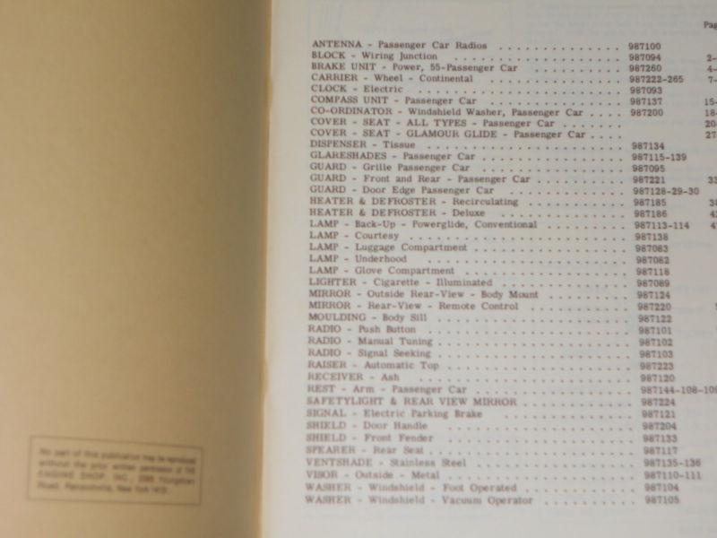 1955 CHEVROLET CAR ACCESSORIES INSTALLATION SHOP MANUAL / REPRINT OF ORIGINAL, US $27.50, image 3