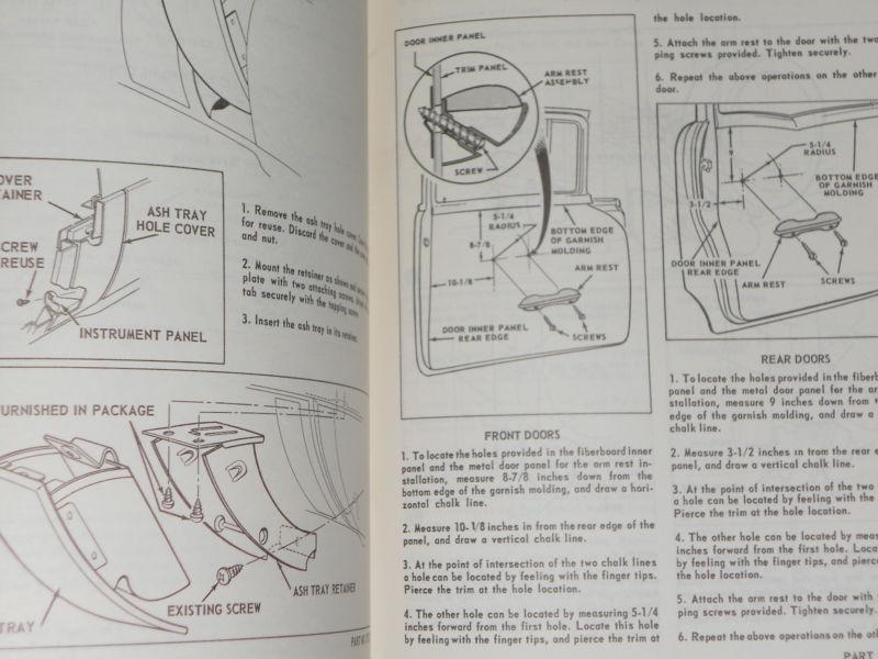 1955 CHEVROLET CAR ACCESSORIES INSTALLATION SHOP MANUAL / REPRINT OF ORIGINAL, US $27.50, image 4