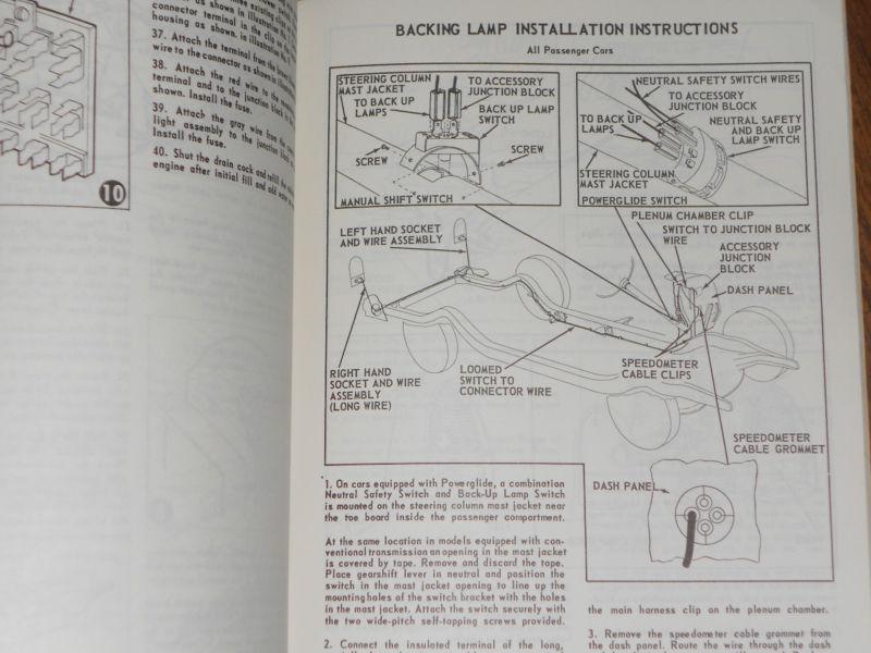 1955 CHEVROLET CAR ACCESSORIES INSTALLATION SHOP MANUAL / REPRINT OF ORIGINAL, US $27.50, image 5