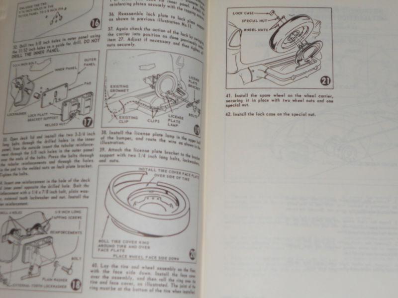 1955 CHEVROLET CAR ACCESSORIES INSTALLATION SHOP MANUAL / REPRINT OF ORIGINAL, US $27.50, image 7
