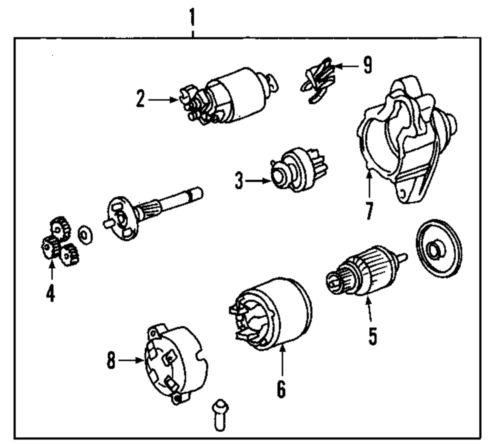 Toyota oem 281000d08084 starter/starter motor