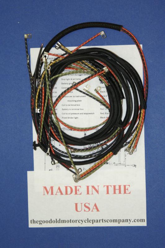 Find Complete Harley Wiring Harness 1948 WL, UL, EL, FL. 473548, in