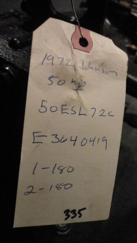 USED 1972 JOHNSON 50HP 50 HP 2 CYLINDER OUTBOARD BOAT MOTOR LONG BLOCK POWERHEAD, US $699.00, image 8