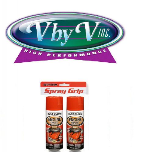 Rust-oleum paint gloss chevy orange 2pk w/spray grip temp rating 500-f