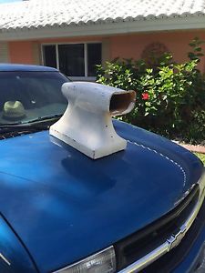 Vintage tall racing fiberglass hood scoop hilborn style