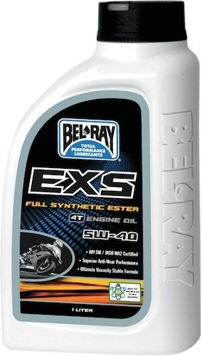 Bel-ray 4 liter exs full-synthetic ester 4t engine oil 5w-40 99150-b4lw