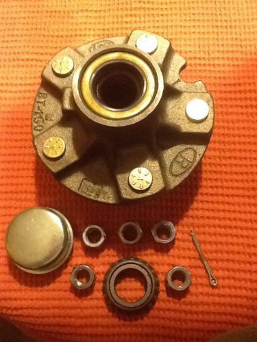 Trailer hub kit 5 bolt 1" bearings