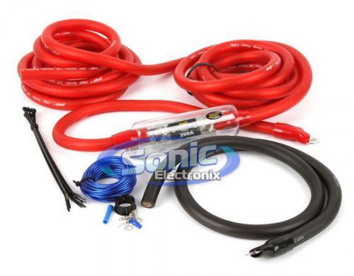 Stinger sk4201 1/0 awg gauge 4000 power amplifier/amp installation kit