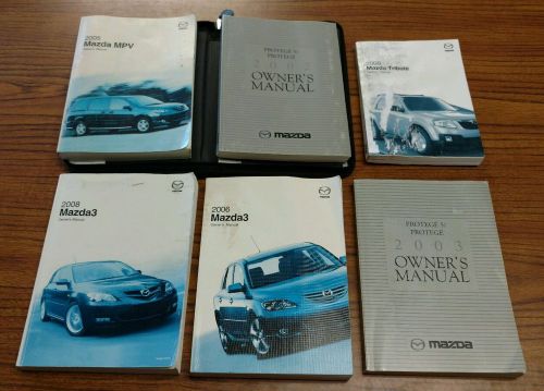 Mazda owners manual lot