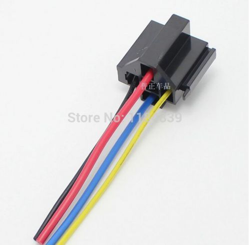 5pcsapuniversal automobile relay socket with wire combined flame retardant 10cm
