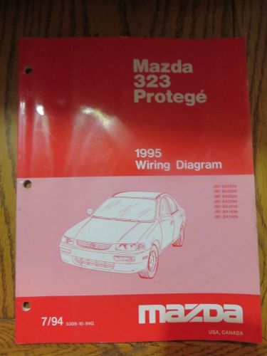 1995 protege mazda oem electrical wiring diagram ewd manual book 95