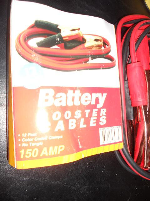 New 12 foot car jumper battery booster cables 150 amp w/carry case