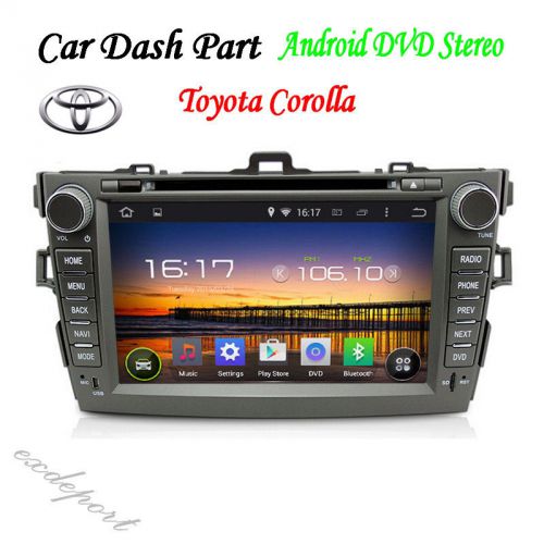 8" android 4.4 car dvd player gps navi wifi 3g stereo radio for toyota corolla