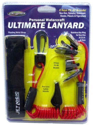 Jet ski pwc ultimate lanyard - red/black, sea doo, yamaha, honda - ul-2