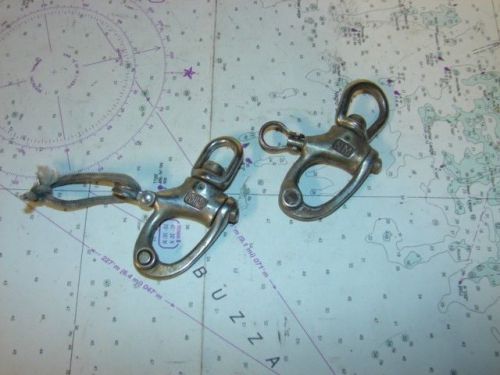 Nico marine / ronstan small 2.75" ss swivel snap shackles