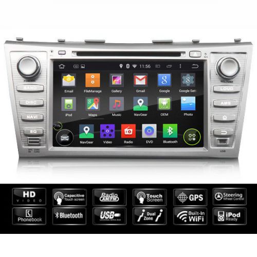 Android 4.4 8&#034;e toyota aurion car radio dvd player gps stereo navigation