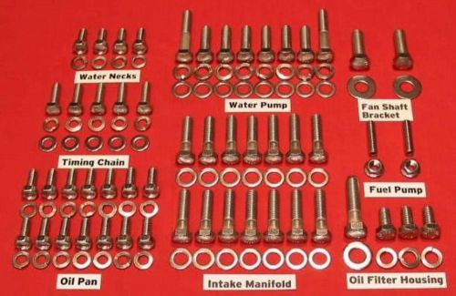 1949-1953 ford flathead stainless steel engine  hex bolt kit
