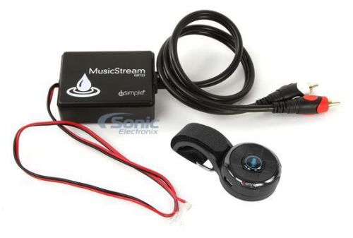 Isimple universal bluetooth audio receiver w/ steering wheel/dash mount remote