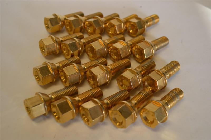 Find MERCEDES BENZ GOLD PLATED KAMAX WHEEL LUG NUTS BOLTS SET OF 20 12x1.5 CONE SEAT in Dallas