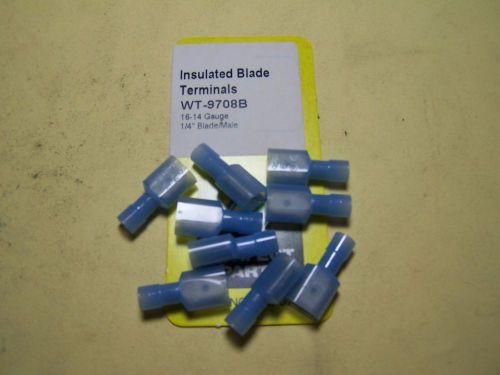 Electrical terminal - insulated blade terminals - 16-14 ga, 1/4&#034; blade, male