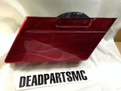 Harley right side lower saddlebag bottom red nice