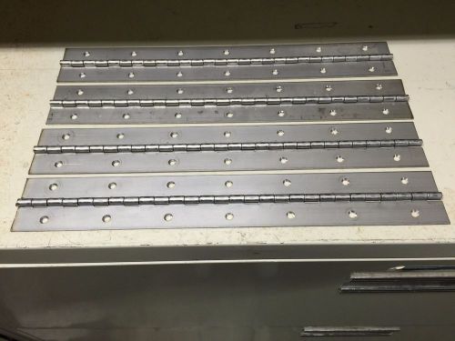 4 stainless steel piano hinges  2&#039;&#039; w x 14&#039;&#039; l - free priority shipping