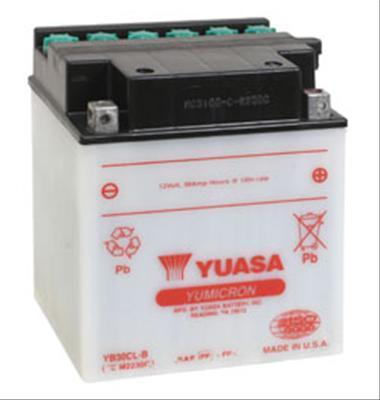 Yuasa yumicron battery 12v wet cell 300a cca 32 deg f yb30cl-b